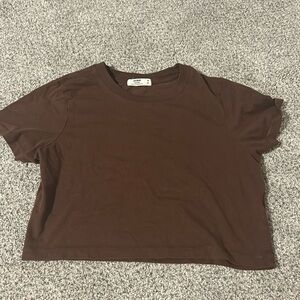 cotton on brown tee